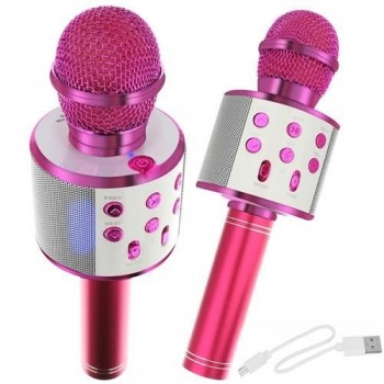 Karaokė mikrofonas rožinis